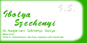 ibolya szechenyi business card